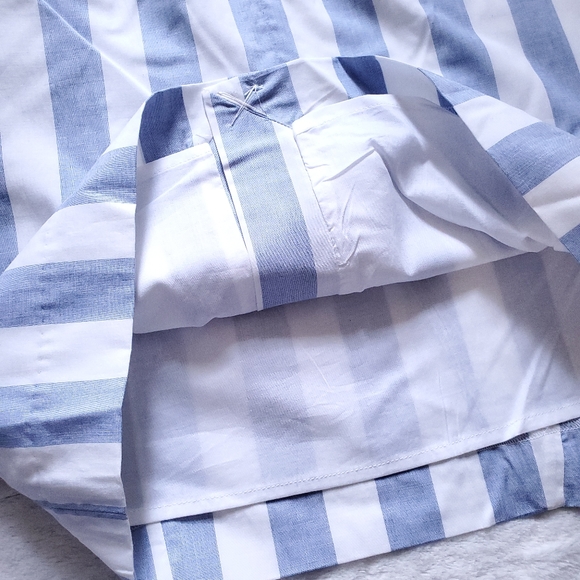 BR Ruffle Stripe Pencil Skirt in Blue Stripe - Picture 8 of 8